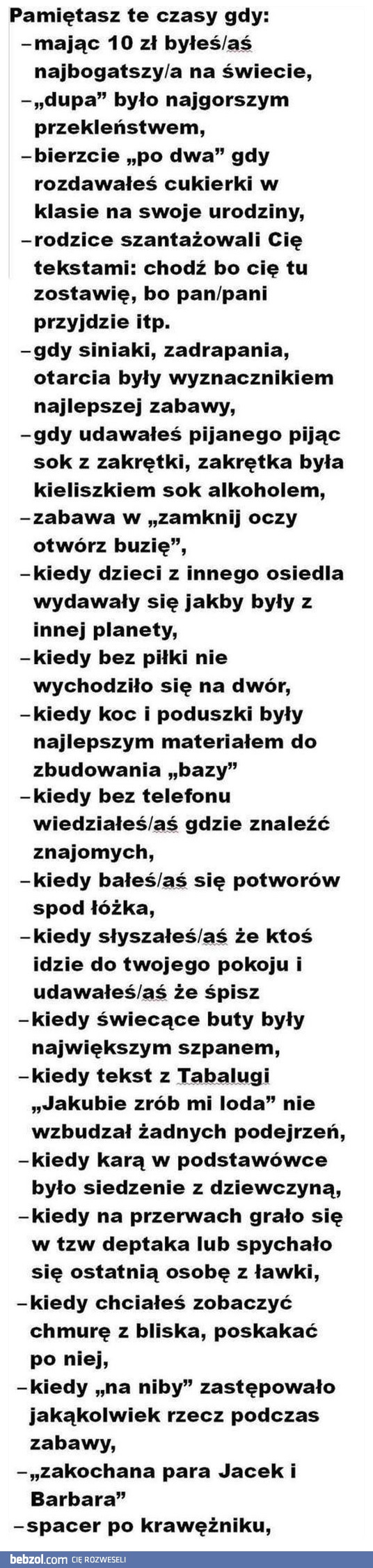 Pamiętasz te czasy?