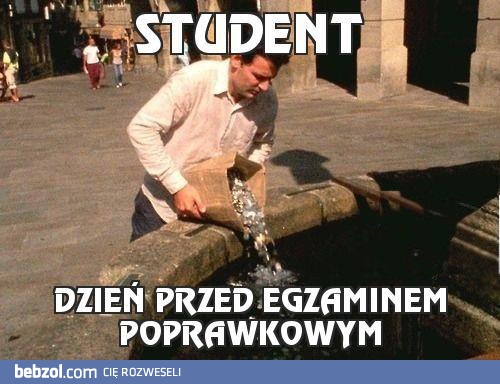 Student przed poprawką