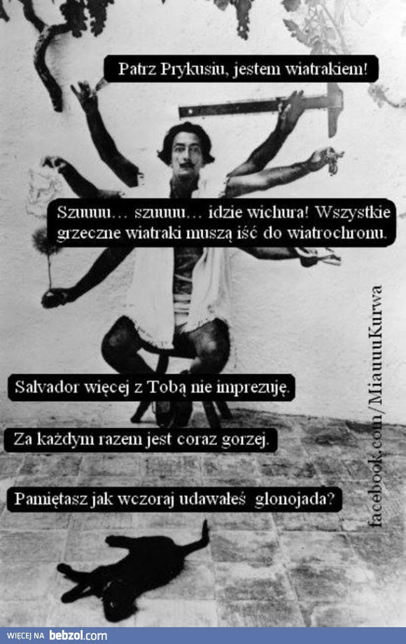 Salvador Dali i kotek