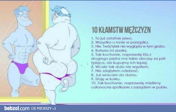 10 męskich kłamstw