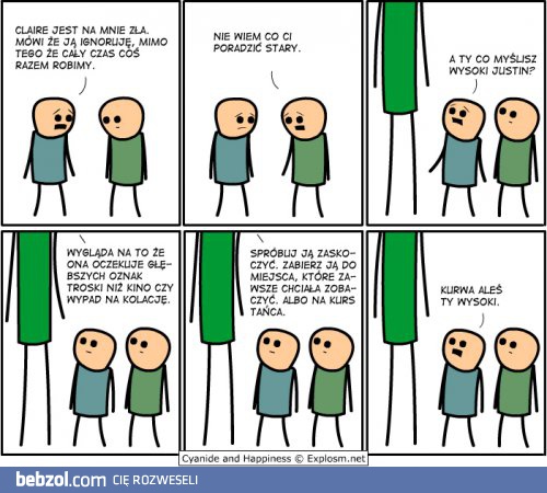 Że niby ignoruję jej potrzeby...