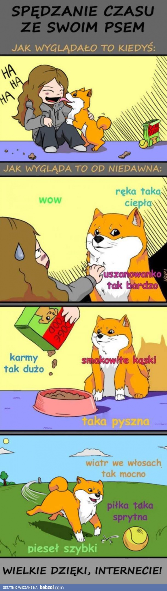 Spędzanie czasu z psem dawniej i dziś