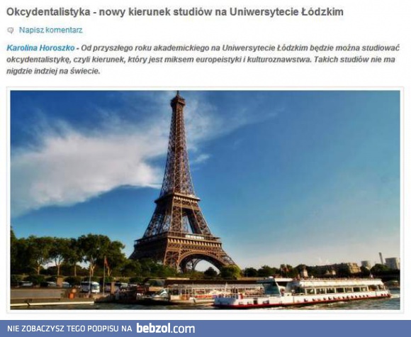 Najwspanialszy kierunek na świecie