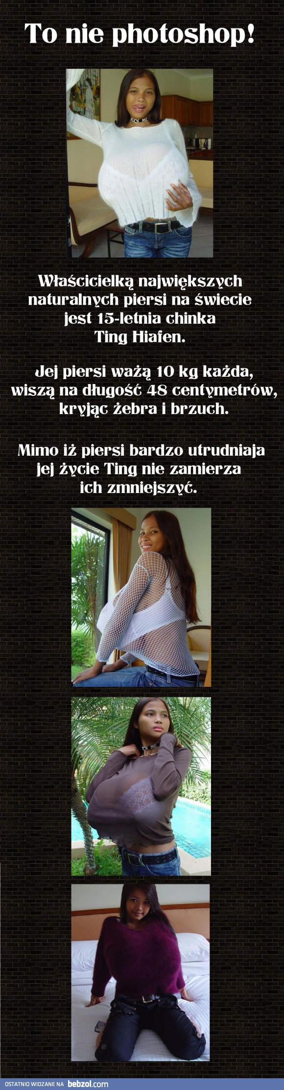 15-latka z największym biustem na świecie