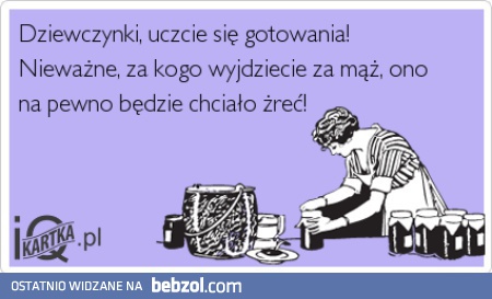Dziewczynki, uczcie się gotowania