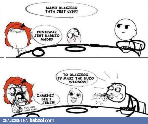 Dlaczego tata jest łysy?