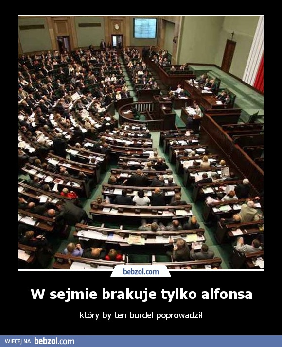 W sejmie brakuje tylko alfonsa