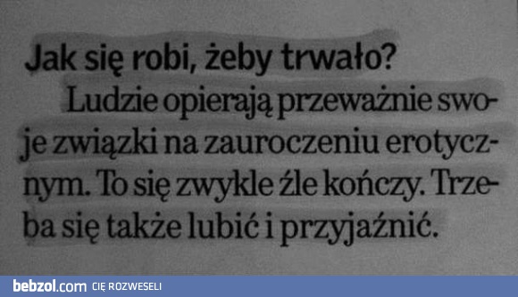 Jak się robi żeby trwało?