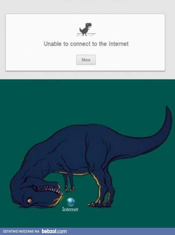 Nie można połączyć się z Internetem
