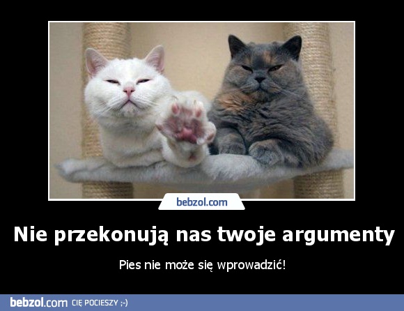 Nie przekonują nas twoje argumenty