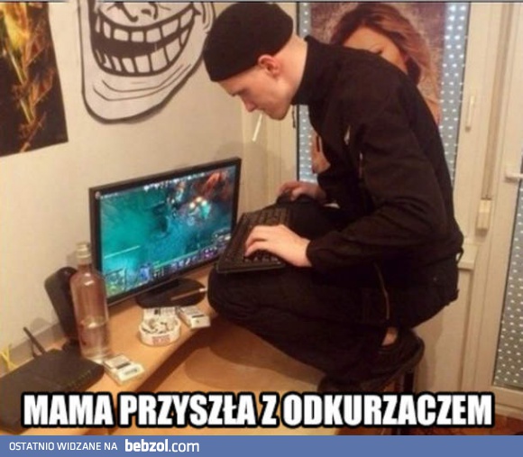 Synek, podnieś nogi!