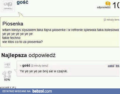 Znacie tę piosenkę?