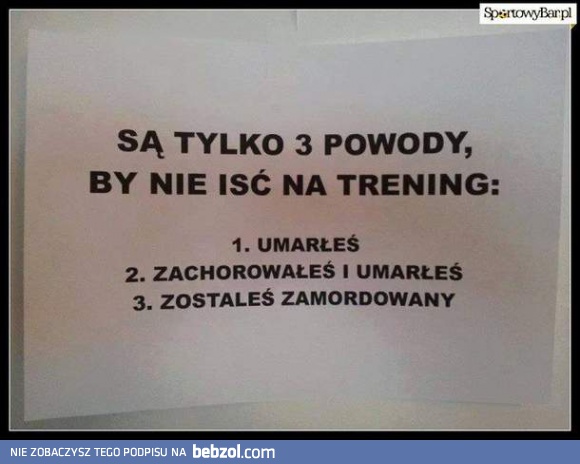 Jaka jest twoja wymówka?