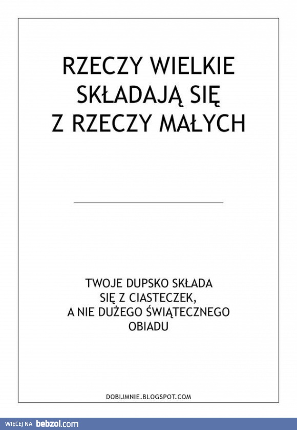 Gdybyś chciała tłumaczyć się świętami...