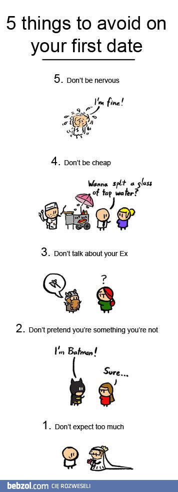 Tego unikaj na pierwszej randce