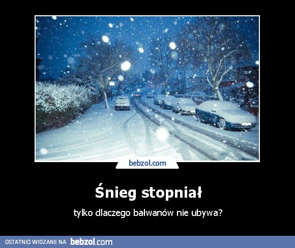 Śnieg stopniał