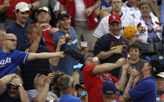 Fani baseballu w akcji (12 zdjęć)
