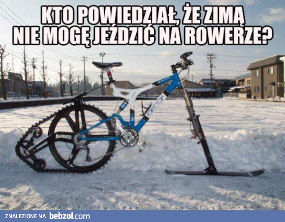 Zimowy rowerek