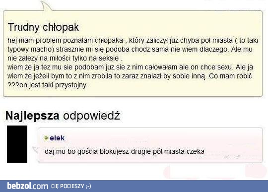 Problem z chłopakiem