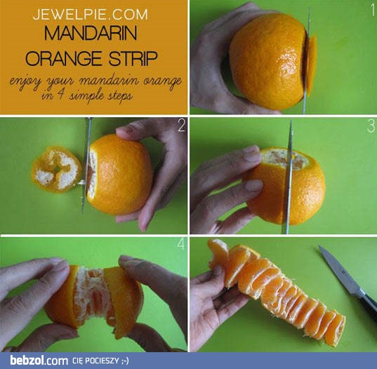 Jak w czterech prostych krokach obrać mandarynkę