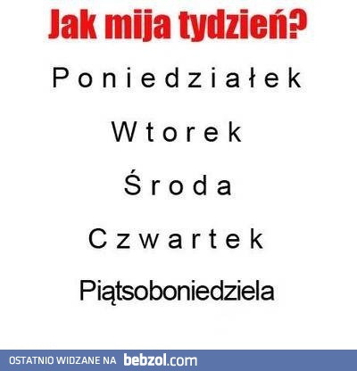 Cieszmy się weekendem, tak szybko odchodzi