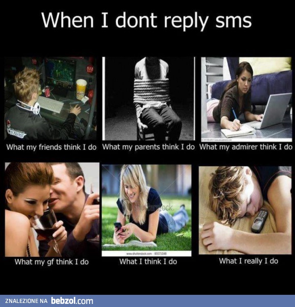 Kiedy nie odpisuję na sms