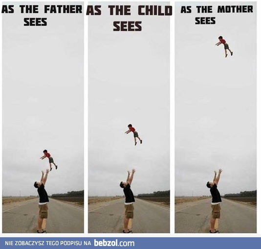 Kiedy ojciec bawi się z dzieckiem