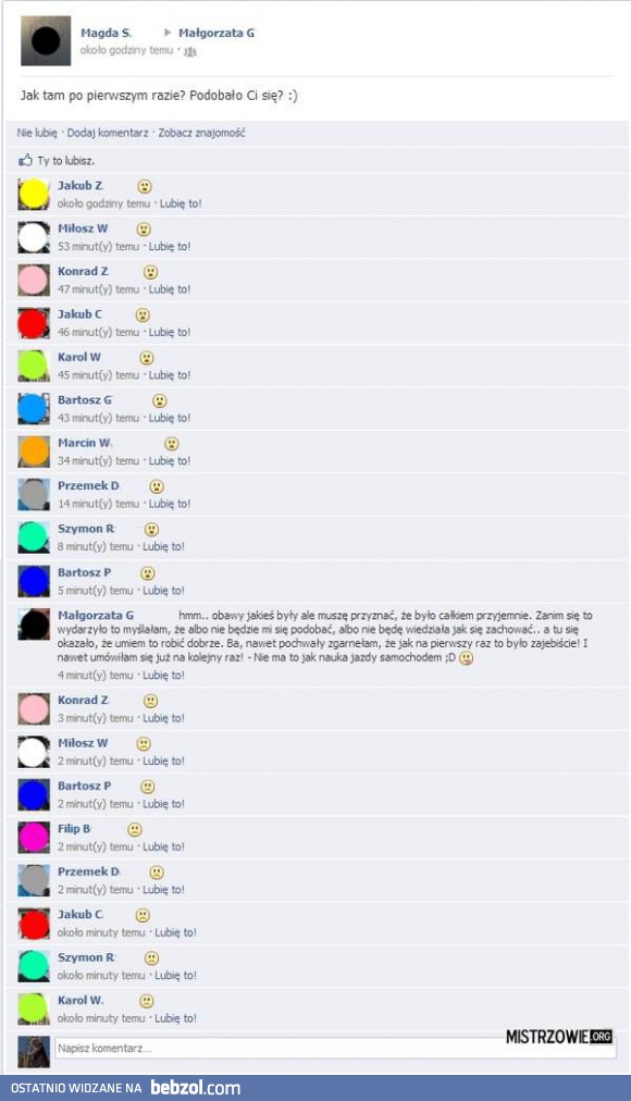 Wrażenia po pierwszym razie