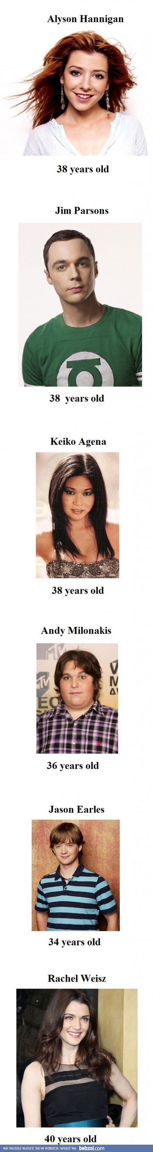 Nie uwierzysz ile mają lat