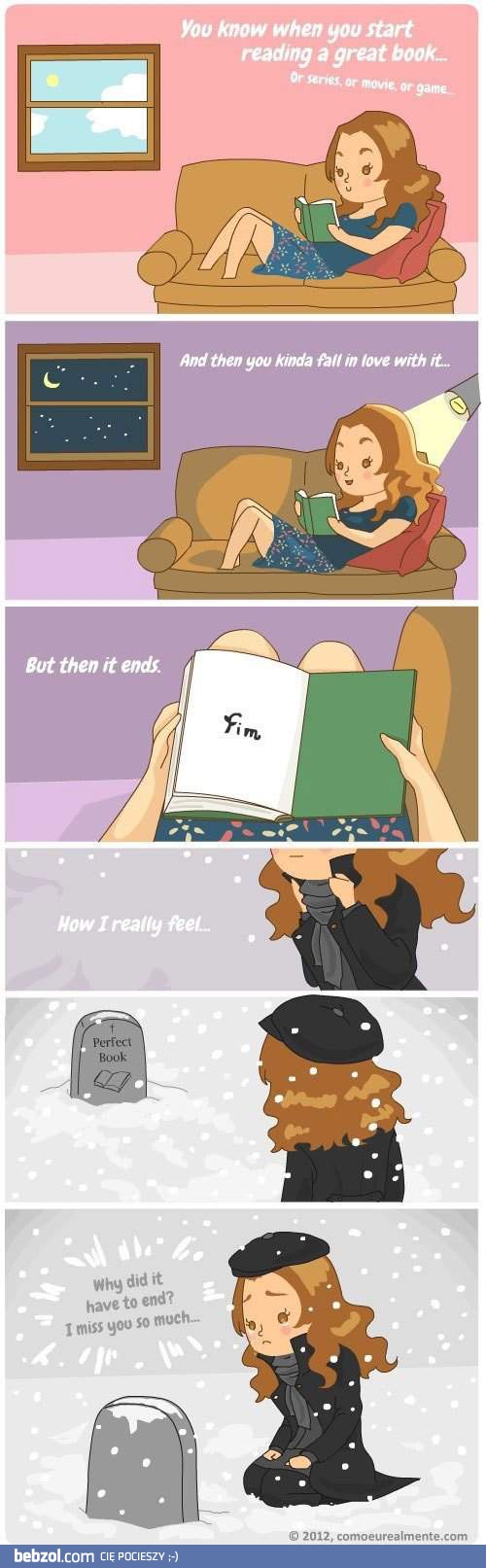 Kiedy kończę dobrą książkę