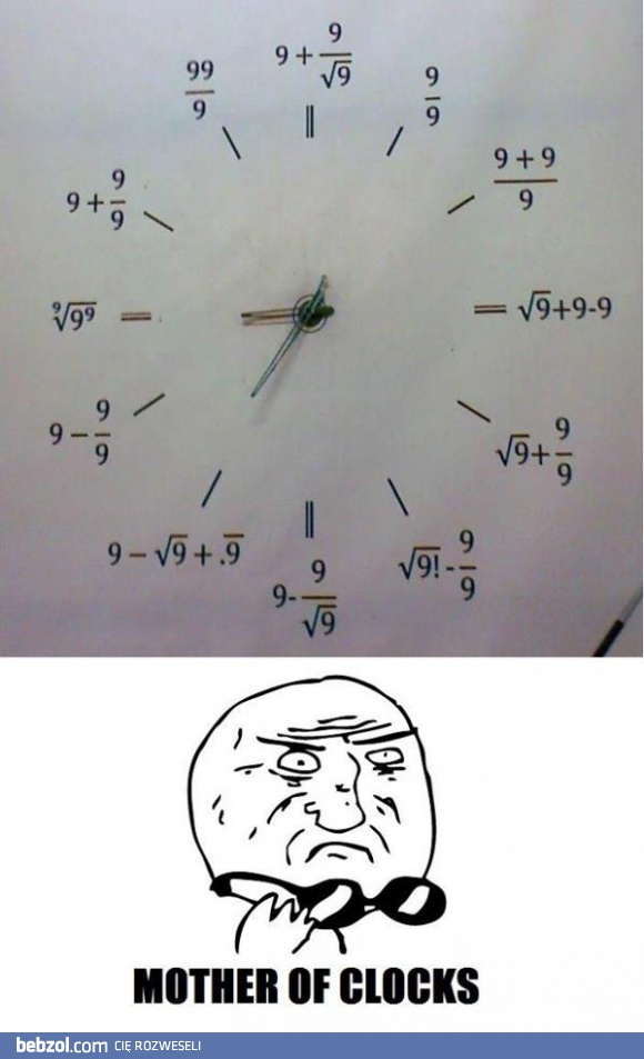 Zegarek prawdziwego matematyka