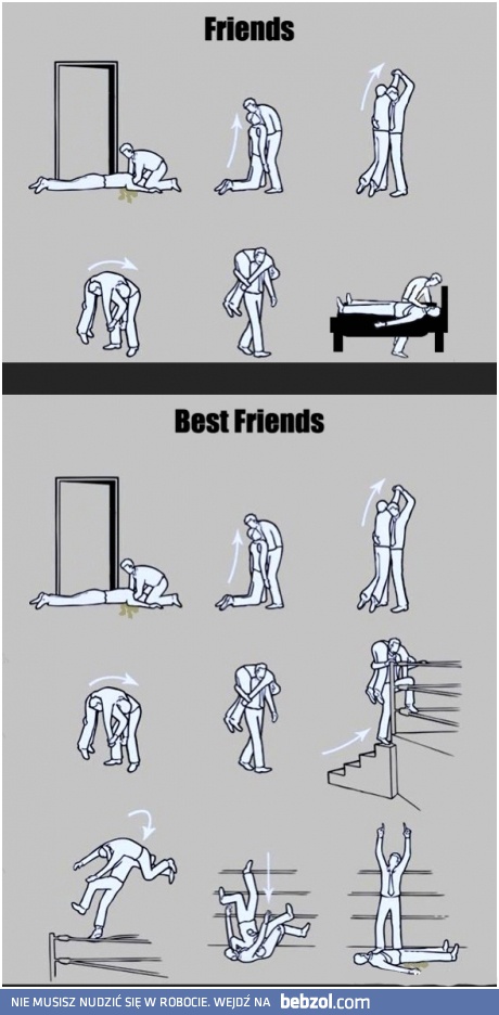 Przyjaciel vs najlepszy przyjaciel