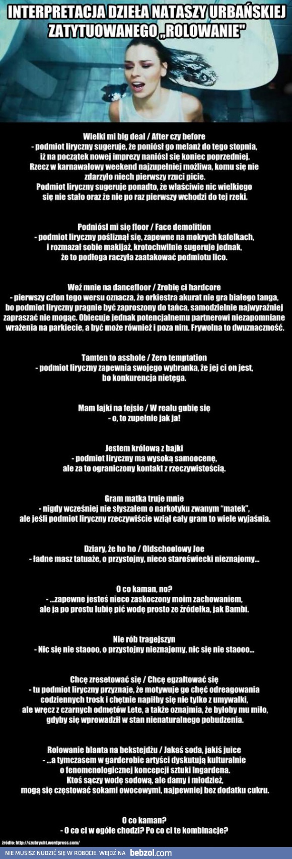 Natasza Urbańska - interpretacja utworu 