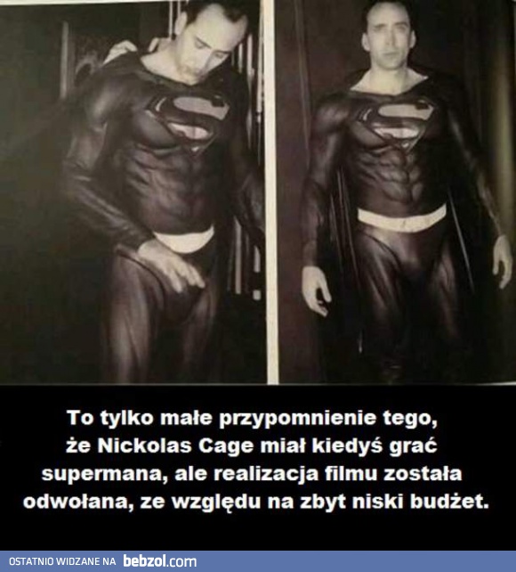 Nicolas Cage w roli Supermana