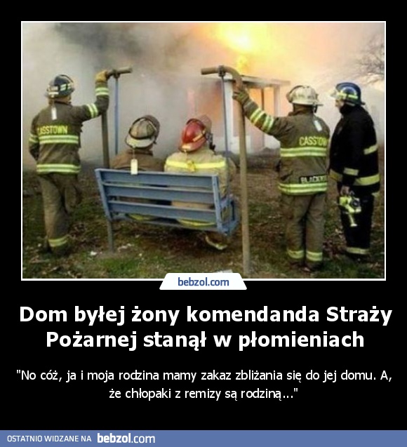 Dom byłej żony komendanda Straży Pożarnej stanął w płomieniach