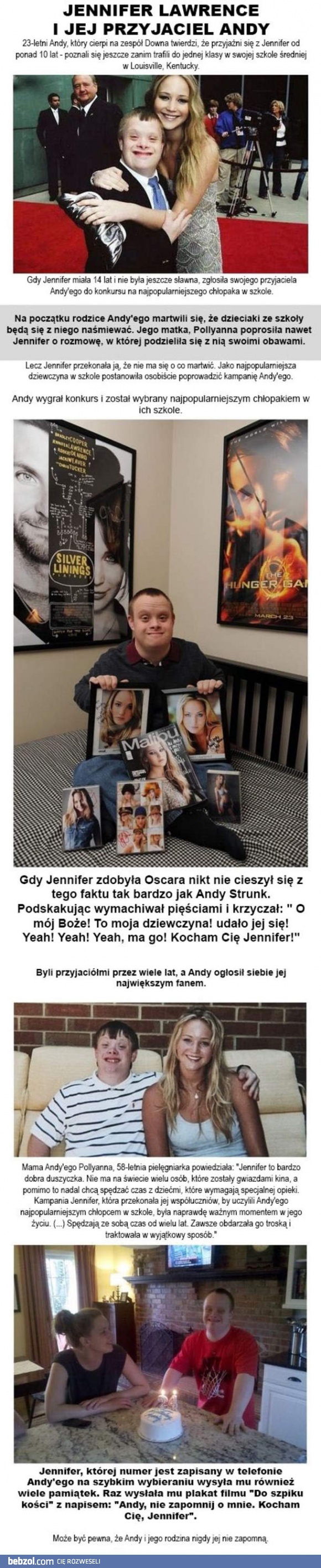 Jennifer Lawrence i jej przyjaciel