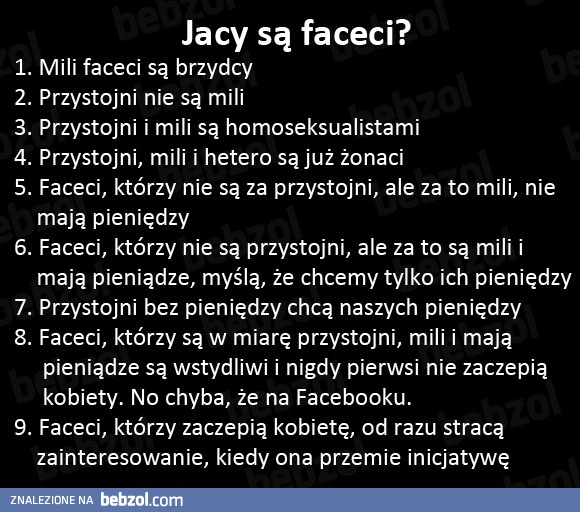 Jacy są faceci