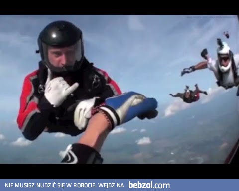 Nieprzytomny skoczek uratowany w powietrzu