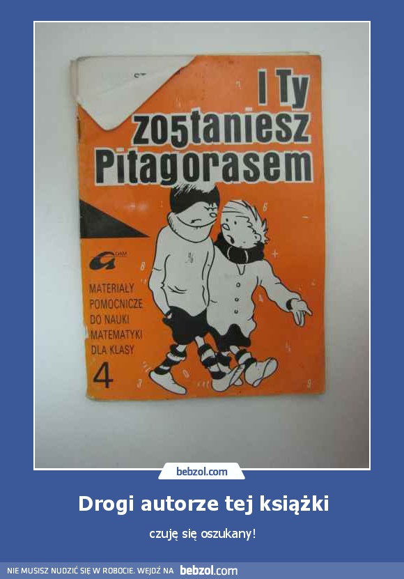 Drogi autorze tej książki