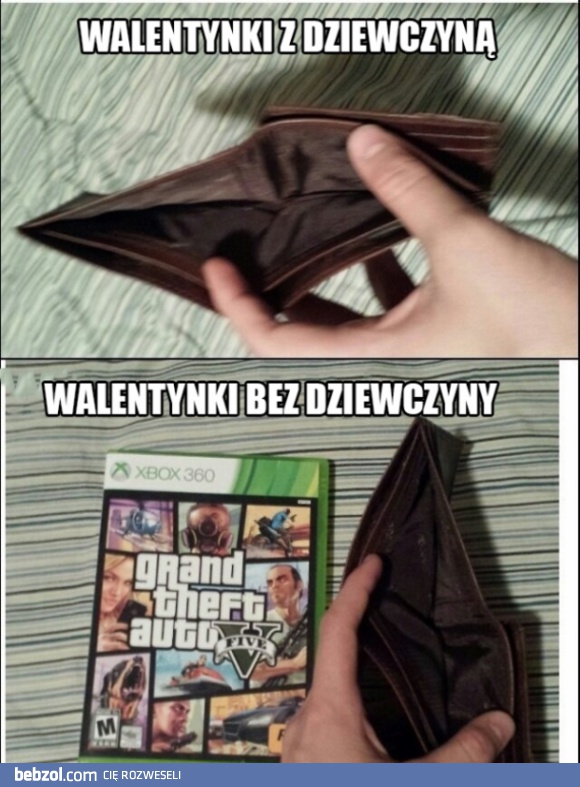 Walentynki z dziewczyną i bez