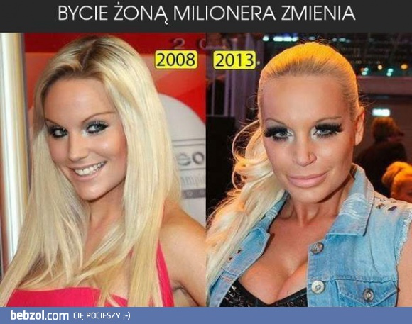 Bycie żoną milionera zmienia