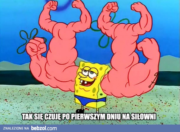 Po pierwszym dniu na siłowni