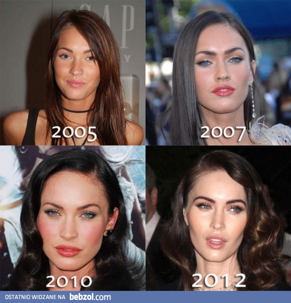 Jak zmieniała się Megan Fox