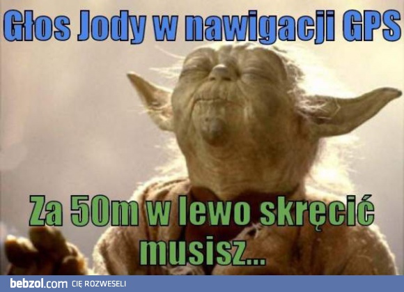 Głos Yody w nawigacji