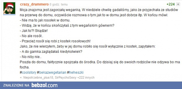 Wegetariański rosołek