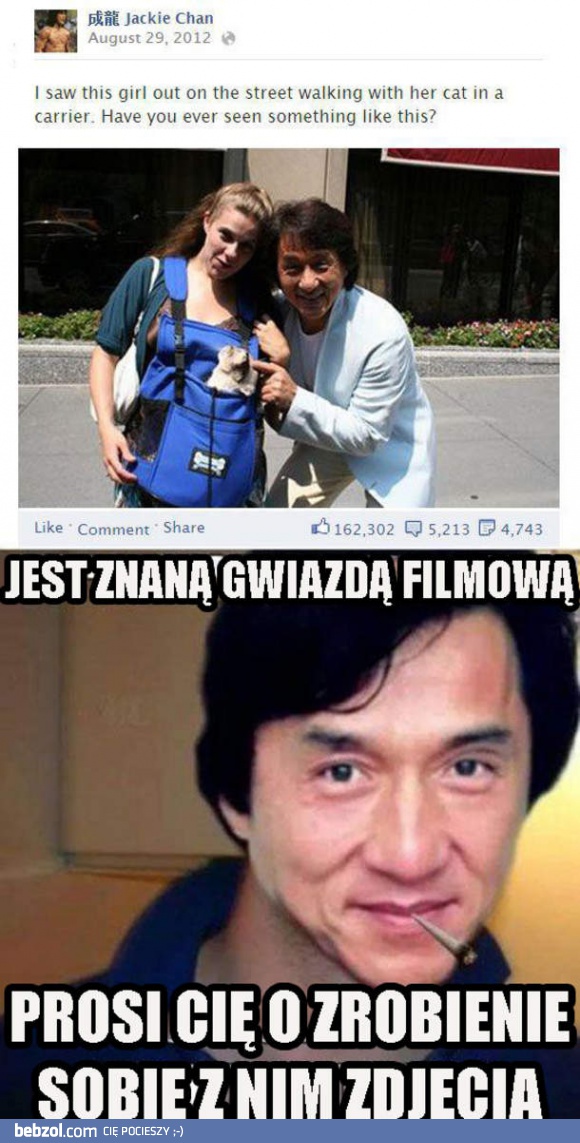 Jackie Chan i zdjęcie