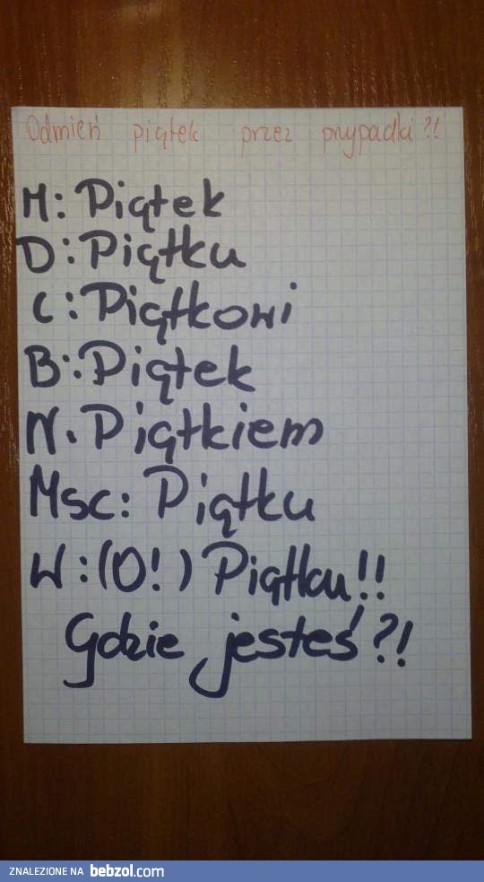 Niech ten tydzień się już skończy!