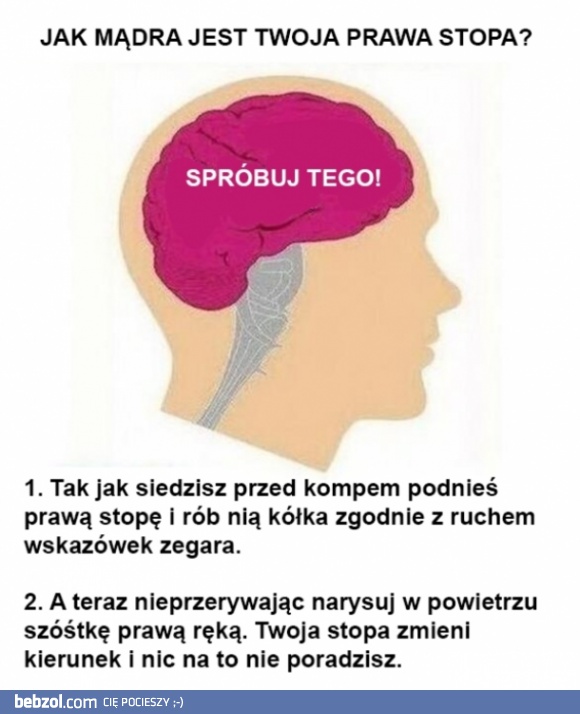 Test prawej stopy