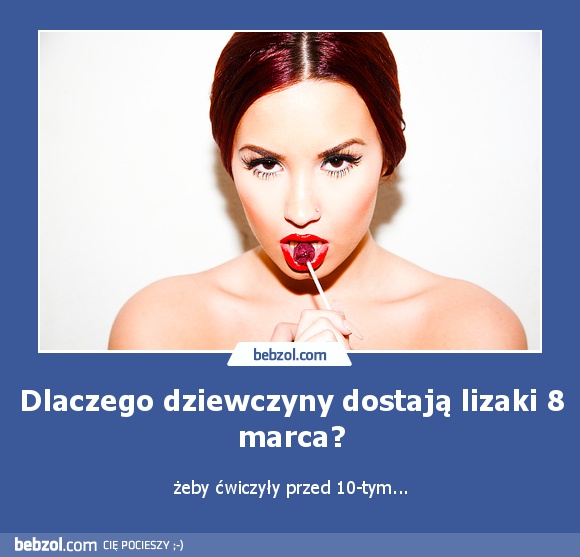 Dlaczego dziewczyny dostają lizaki 8 marca?