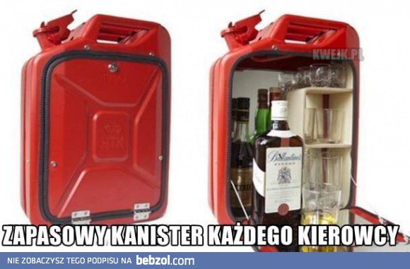 Zapasowy kanister dla kierowcy